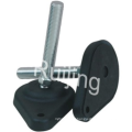 Plastic conveyor leveling feet